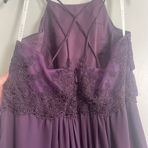 Azazie size 10 plum bridesmaid dress